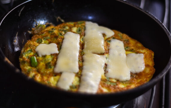 omelet de huevo con ejotes