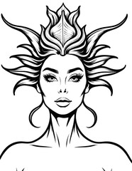 Siren Head Magic Coloring Page: Whimsical Enchantment