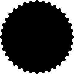 Promo sale starburst or sticker of sunburst label icon. Vector black star price tag or quality mark badge template design