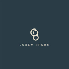 Minimal creative initial based GB logo and BG logo. Letter GB BG creative elegant monogram white color on black background