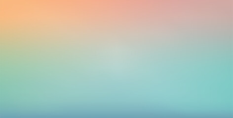 Simple pastel orange blue pastel sunset gradient blurred background for colorful pastel design