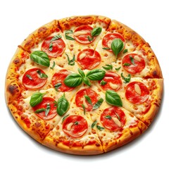 Mozzarella Mirage: The Tomato Basil Pizza Dream