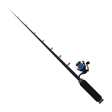 recommend clip art: Fishing rod icon. Vector illustration