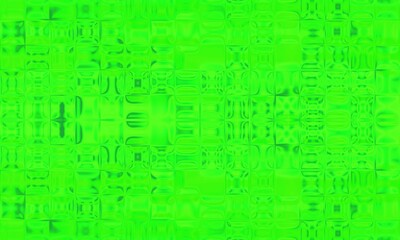 The image is of a green background with a pattern of small, light green shapes that are arranged in a grid-like pattern.