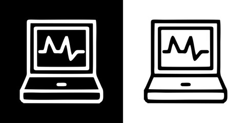 Business icon. Chart. Up. CEO. Black icon. Silhouette. Vector icon. Logos