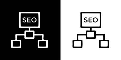 Business icon. Chart. Up. CEO. Black icon. Silhouette. Vector icon. Logos