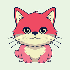 Cute and adorable cat illustrations can be used for t-shirts, icons and various others