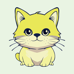 Fototapeta premium Cute and adorable cat illustrations can be used for t-shirts, icons and various others