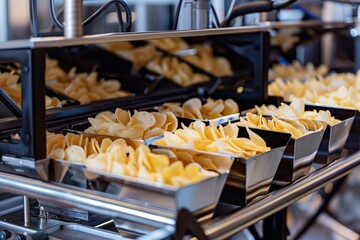 chip packaging machine neatly organizing bags for sale