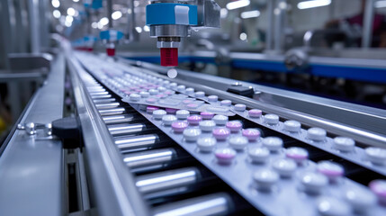 Sealing Process: Pills Prepared for Distribution