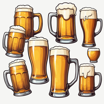 Beer Logo Cartoon Design Very Cool 