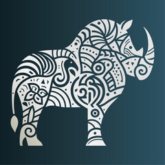 Abstract Shapes Rino Artwork