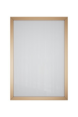 Gold vertical frame with blank canvas