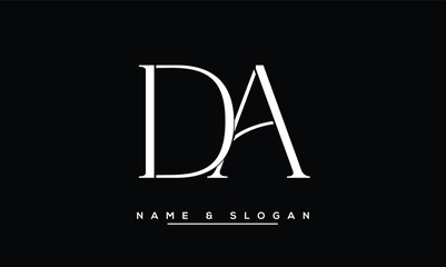 DA, AD, D, A  Abstract Letters Logo Monogram