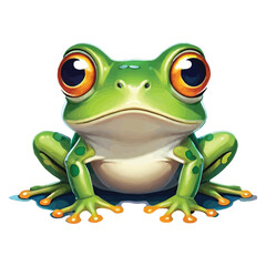 Fototapeta premium little frog vector isolated with white background