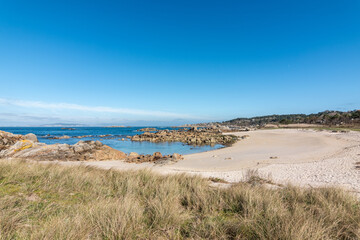 Playa de Aguieira, en San Vicente do Grove (Galicia, España)