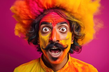 Man With Disturbed Expression Generative AI