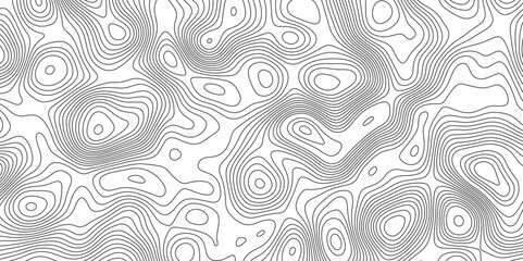 Topographic contour map. Vector cartography illustration. Abstract lines background. Line topography map contour background concept of a conditional geography scheme and the terrain path.