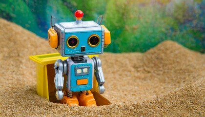 Mechanical Marvels: Robot Toy Adventures in the Sandbox