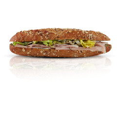 Burger Bread cut out isolated transparent background