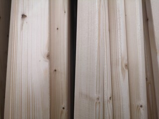Close-up view of natural pine wood planks
