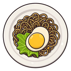 noodle with egg 