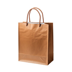 brown paper bag isolated on transparent background