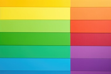 Vibrant rainbow stripes in a clean layout. Rainbow Striped Background