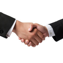 Business people shaking hands isolated on transparent background - obrazy, fototapety, plakaty