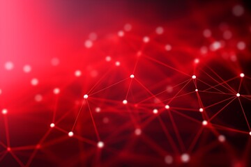 Grid network abstract red background