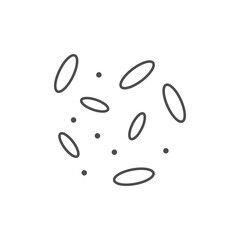 Wheat grain line outline icon