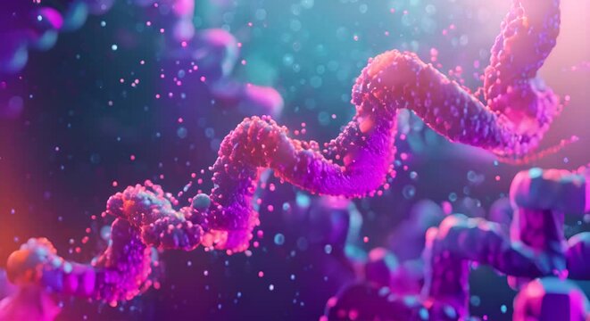 DNA replication process in a cell nucleus