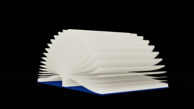 Dolly shot around flipping book