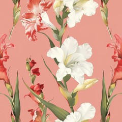 Gladiolus , Floral Motifs