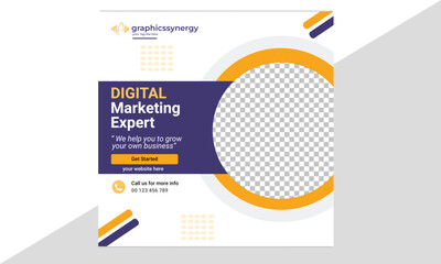 Digital Marketing Social Media Template Design