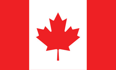 Fototapeta na wymiar Beautiful Canada Flag
