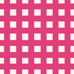 Pink and cream checkered pattern. Great for wallpaper, backgrounds, packaging, fabric, scrapbook