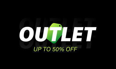 outlet sale logo up to 50% off