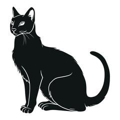 Obraz premium Russian Blue Silhouette