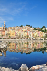Menton at french Riviera,Cote d`Azur,South of France