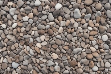 Pebble Ground Texture Wide View Banner. Ground Texture with Stones