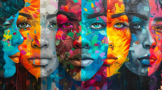 Collaborative art project that brings explore themes of unity and diversity