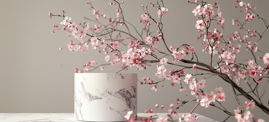  "Cherry Blossom Product Display Stand"