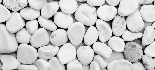Sandstone Background , Gray and white stone background on the beach. Round and smooth gravel texture. Cobblestone pattern. - obrazy, fototapety, plakaty