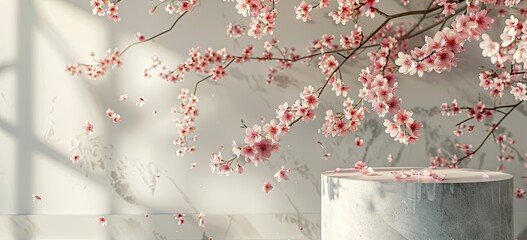  "Cherry Blossom Product Display Stand"