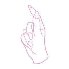 A Woman's Hand Drawing