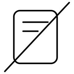 document rejected icon, simple vector design