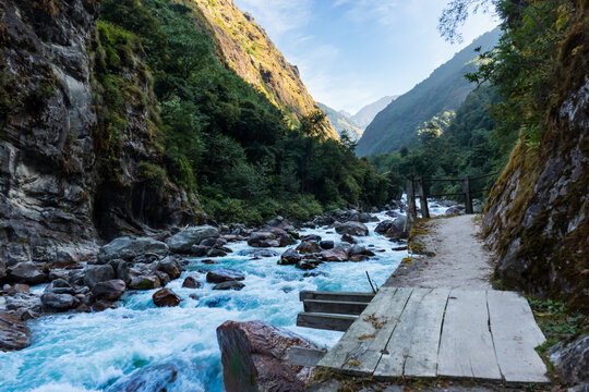 Tamor River on route to Kanchenjunga Base Camp Trek, Nepal
