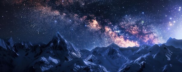 Beautiful view of the Milky Way universe