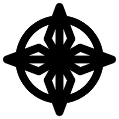 compass tool icon, simple vector design